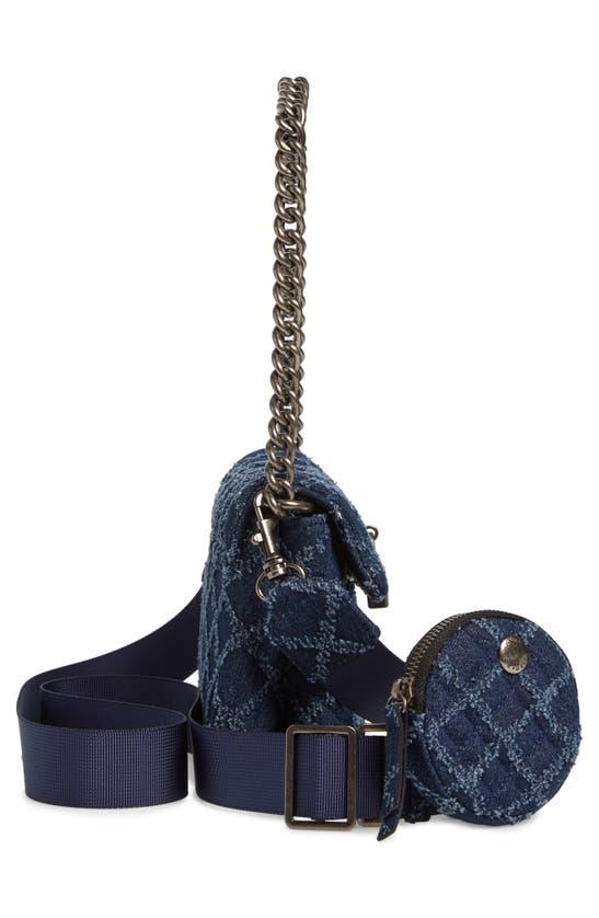 Kurt Geiger Medium Brixton Lock Crossbody Bag In Navy