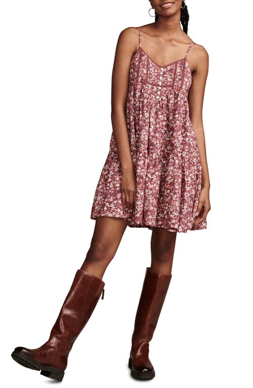 Lucky Brand Floral Cotton Blend Sundress Multi at Nordstrom,