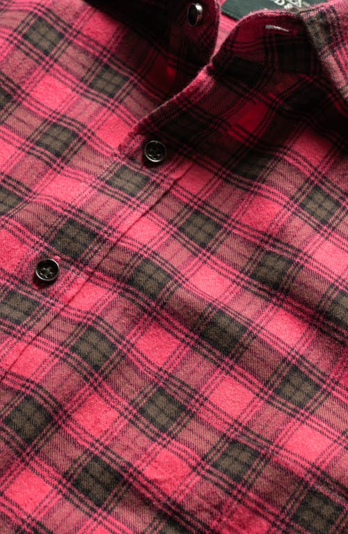 Rodd & Gunn Radbrook Sports Fit Plaid Flannel Button-up Shirt In Bubblegum
