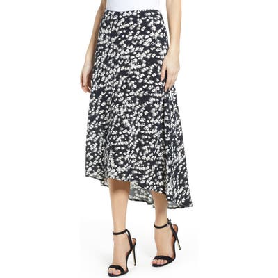 Leith Paneled Midi Skirt, Black