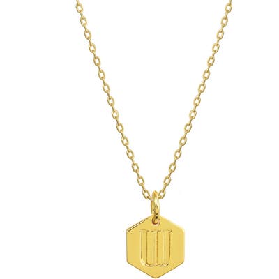 Stella + Ruby Monogram Initial Pendant Necklace