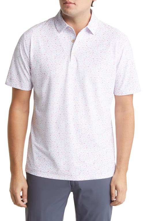 Peter Millar Spicy Hot Performance Mesh Polo in White