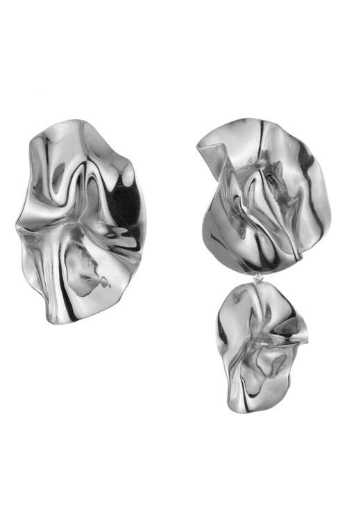 Sterling King Mismatched Fold Earrings in Sterling Silver at Nordstrom