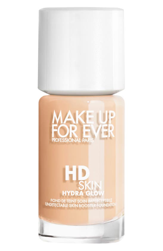 Shop Make Up For Ever Hd Skin Hydra Glow Skin Care Foundation With Hyaluronic Acid In 1y08 - Warm Porcelain