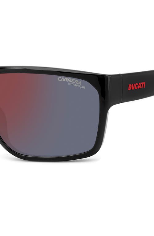 CARRERA EYEWEAR CARRERA EYEWEAR X DUCATI 59MM RECTANGULAR SUNGLASSES 