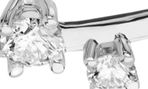 Shop Lana Solo Stacked Diamond Linear Drop Earrings In White Gold