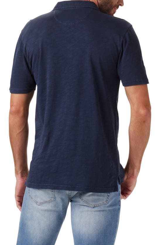 The Normal Brand Slub Pocket Polo In Navy