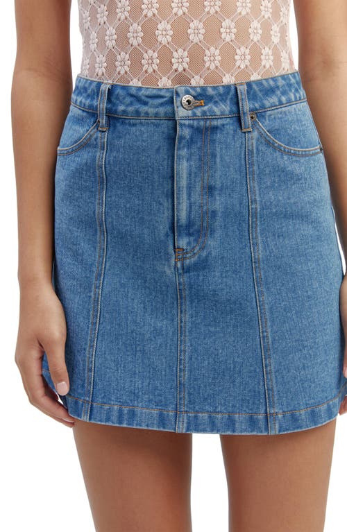 Shop Bardot Cairo Paneled Denim Miniskirt In Vintage