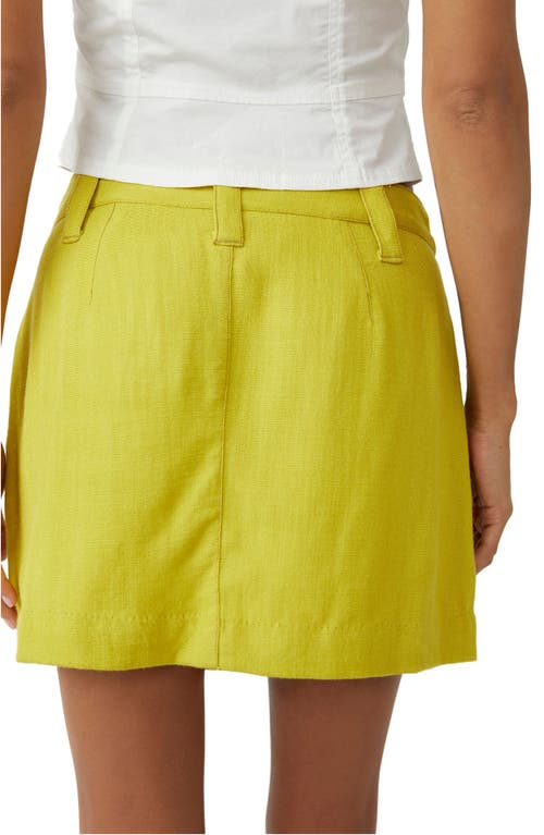 Shop Free People Can't Blame Me Miniskirt In Citronelle