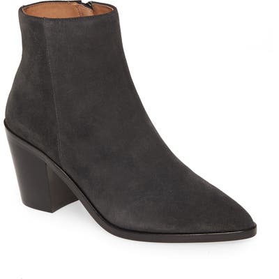 Halogen Blake Block Heel Bootie, Grey