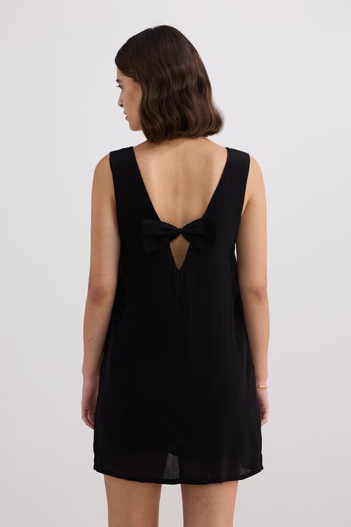 Reistor Midnight Muse V-neck Short Dress In Black