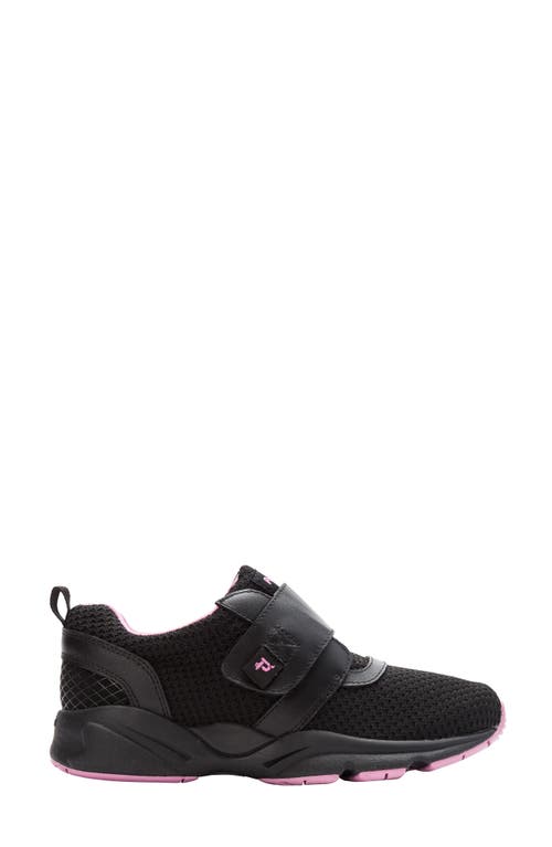 Shop Propét Stability X Strap Sneaker In Black/berry Fabric