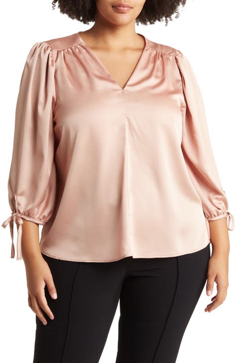 NECHOLOGY Womens Tops Pink plus Size for Women Women's Blouses V