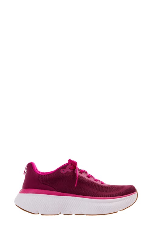 Revitalign Gaia Walking Sneaker In Red Plum