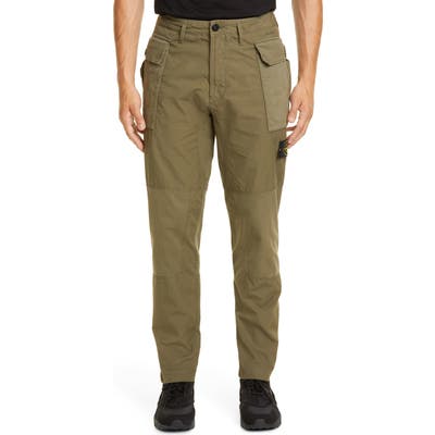 Stone Island Tapered Fit Cargo Pants, Green