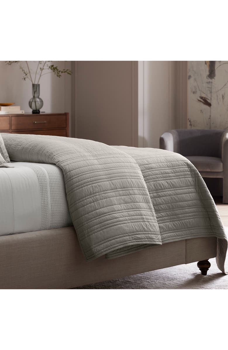 Boll & Branch Signature Stripe Organic Cotton Quilt & Sham Set Nordstrom