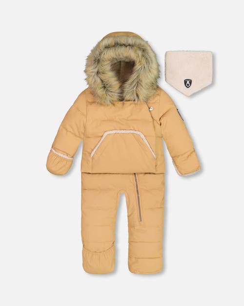 Shop Deux Par Deux Baby Boy's One Piece Baby Hooded Snowsuit Doe Designed For Car Seat