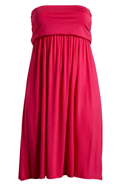 strapless jersey beach dress SIMKHAI Women's Emma Strapless Jersey Gown in Emerald, Size 4