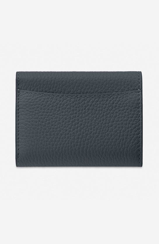 Shop Maison De Sabre Maison De Sabré Leather Trifold Wallet In Graphite Sky