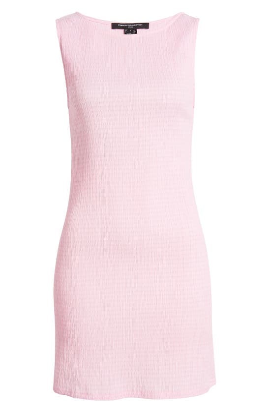 Shop French Connection Rachael Textured Sleeveless Sheath Dress In Strawberry Shake
