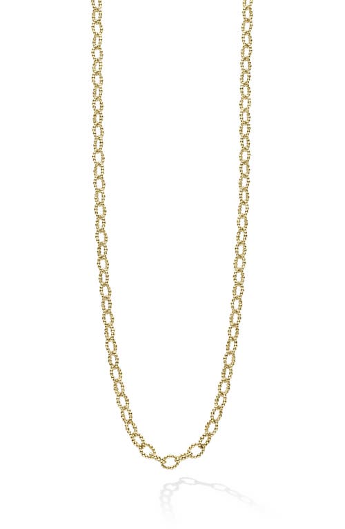 LAGOS Signature Caviar Beaded Link Necklace in Gold at Nordstrom