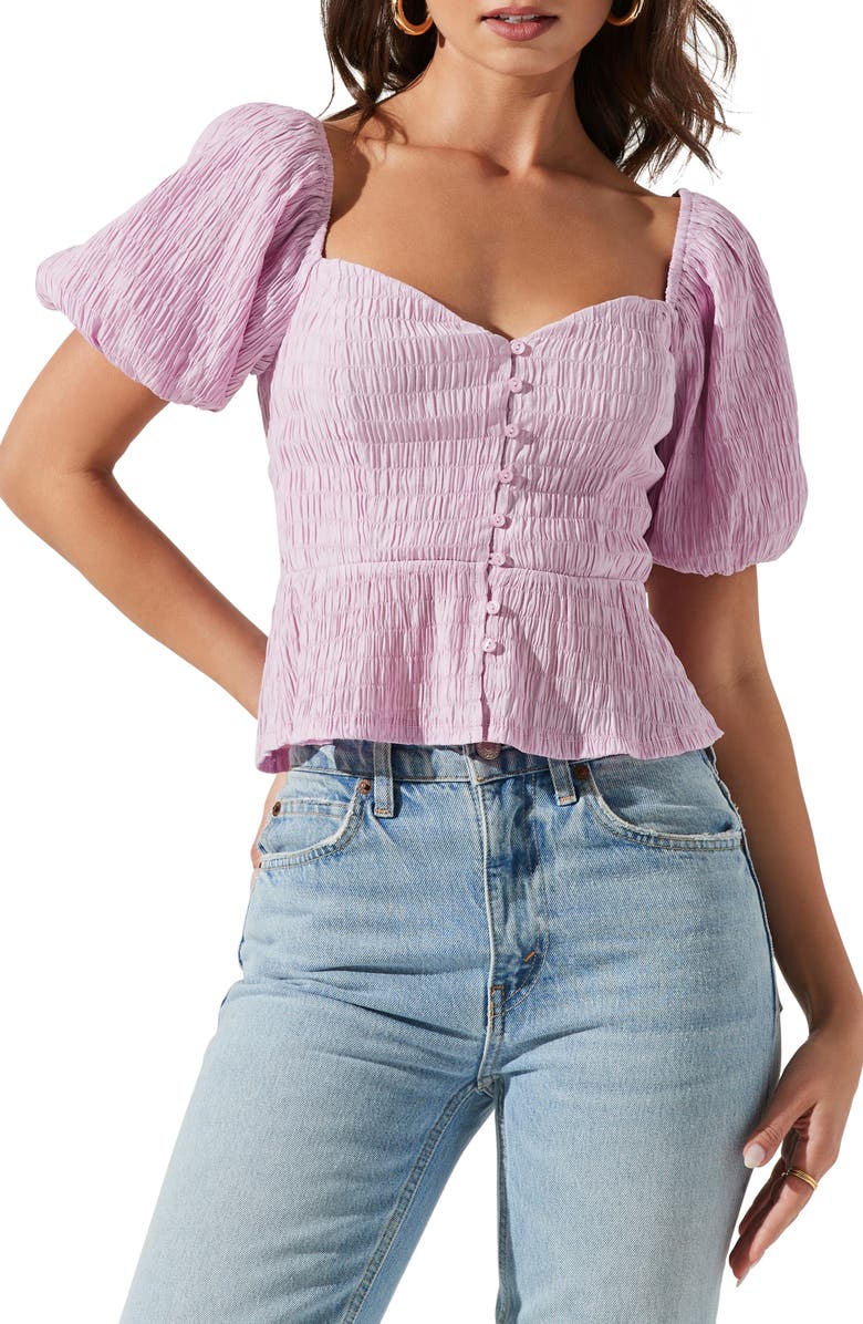 正規店仕入れの to lip Her Puffed Blouse Lace Sleeve - 長袖