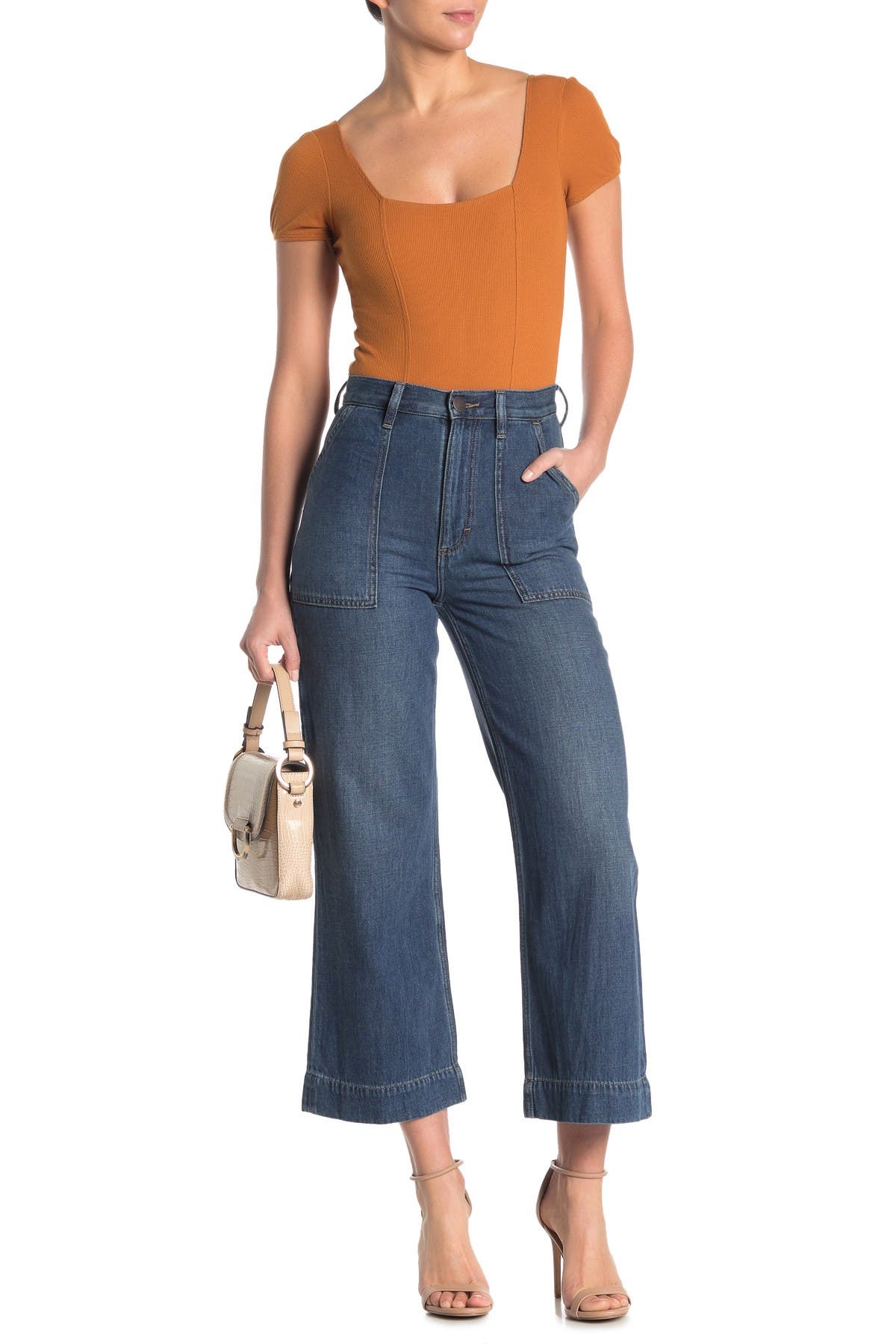 wrangler utility crop jeans