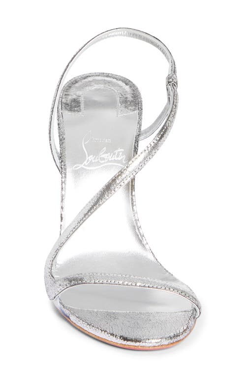 Shop Christian Louboutin Rosalie Slingback Sandal In Silver/lin Silver