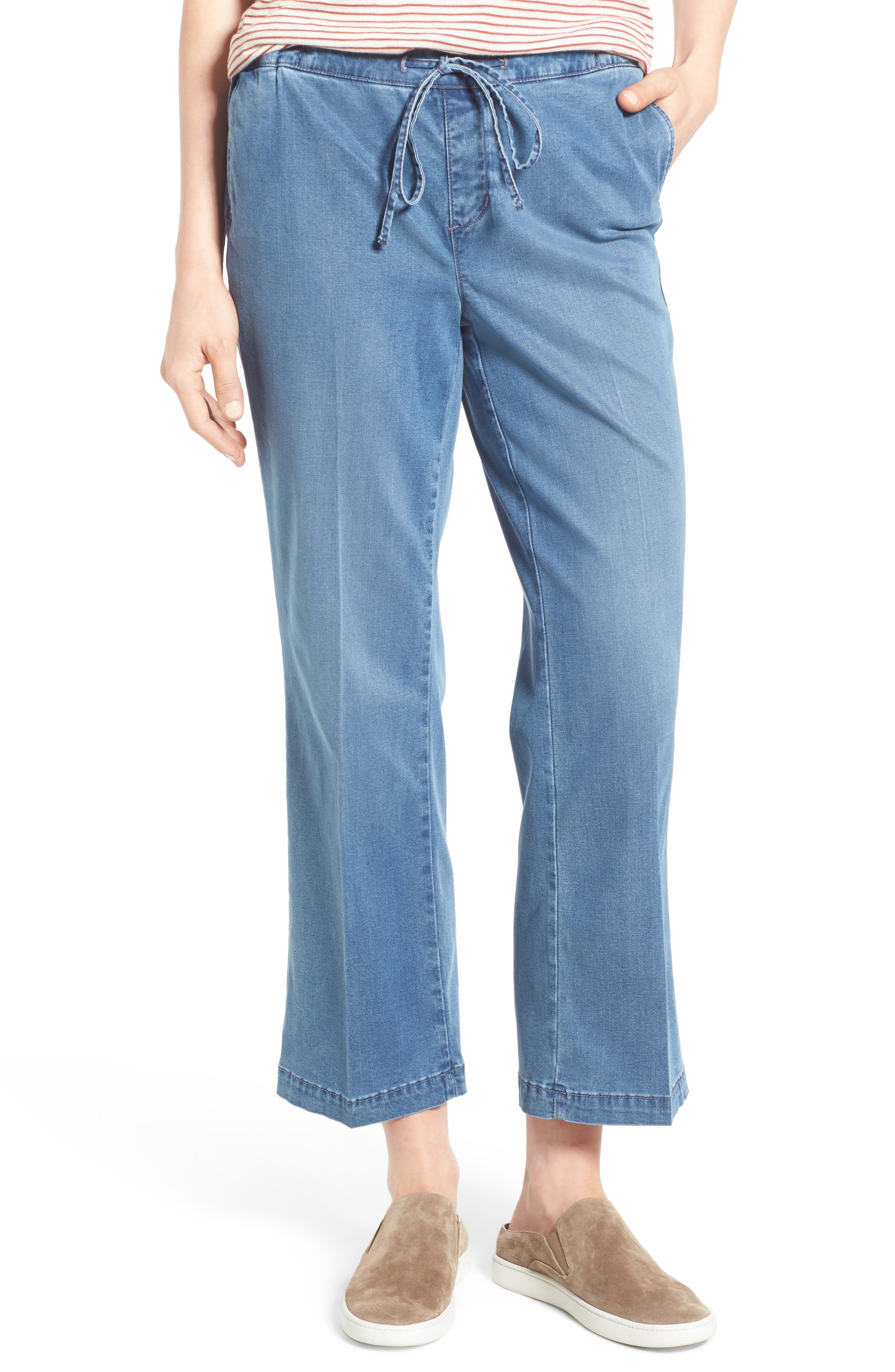 NYDJ Wide Leg Stretch Denim Ankle Pants (Seine) Nordstrom