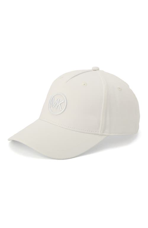 MICHAEL Michael Kors Logo Baseball Cap in Off White at Nordstrom