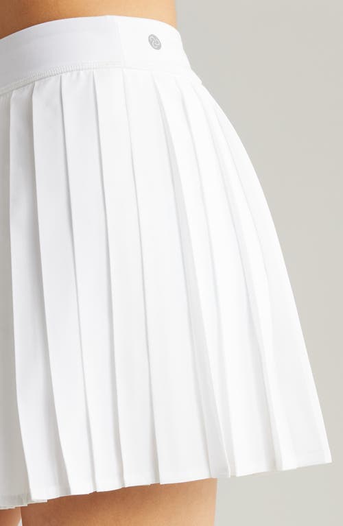 Shop Zella Pleated Tennis Skirt With Shorts In White