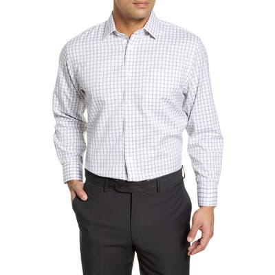 Nordstrom Shop Smartcare(TM) Traditional Fit Check Dress Shirt - Grey