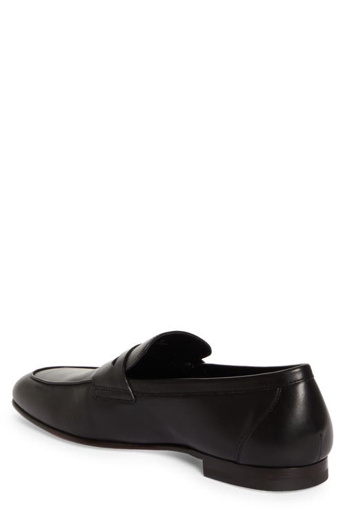 Tod's Deconstructed Penny Loafer In Nero