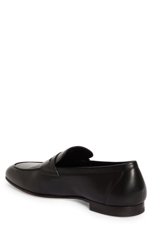 Shop Tod's Deconstructed Penny Loafer In Nero