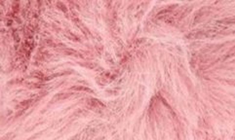 Shop Memoi Beverly Faux Fur Memory Foam Slipper In Mauve