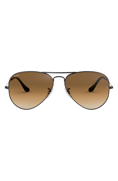 UPC 805289178354 product image for Ray-Ban 58mm Aviator Sunglasses in Brown Gradient at Nordstrom | upcitemdb.com