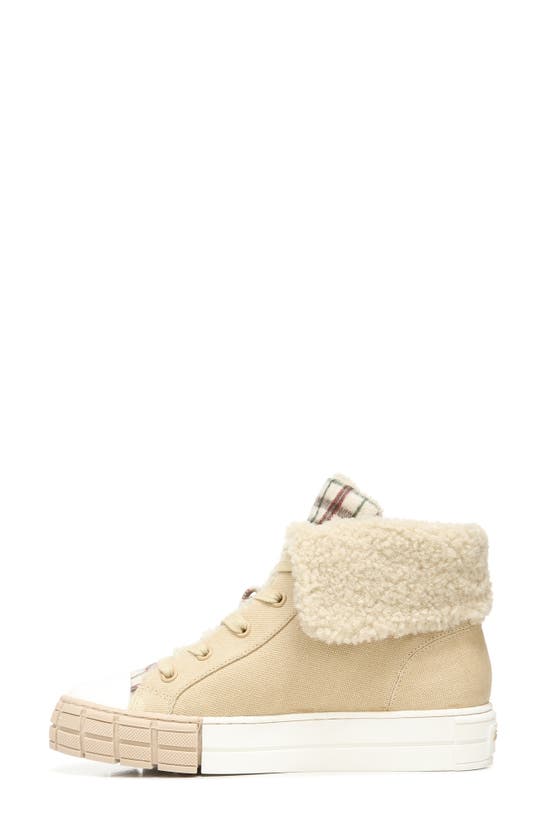 Circus By Sam Edelman Sophi Faux Fur Sneaker In Sesame Multi