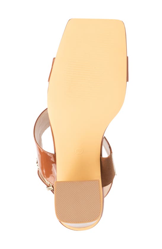 Fashion To Figure Women's Toni Wide Width Heels Sandals In Cognac