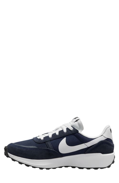 Nike Men's Waffle Nav Shoes In Midnight Navy/white/obsidian
