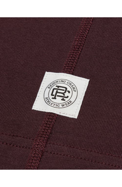 Shop Reigning Champ Midweight Jersey T-shirt In Oxblood