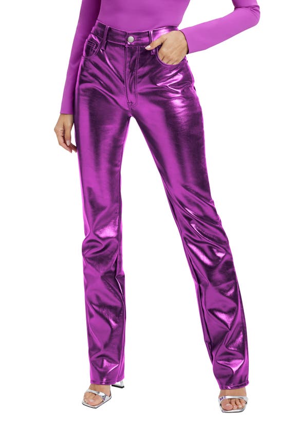 GOOD AMERICAN GOOD ICON FAUX LEATHER PANTS