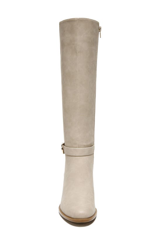 Naturalizer Joslynn Tall Boot In Porcelain Beige Fabric