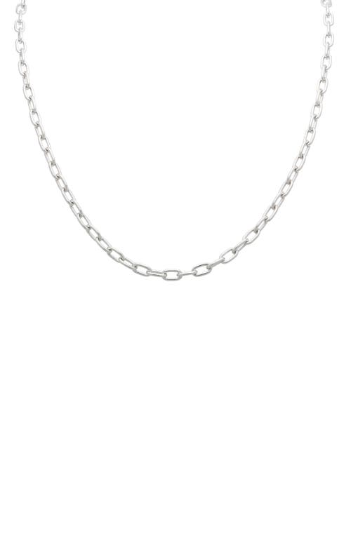 14K Gold Chain Necklace in White Gold
