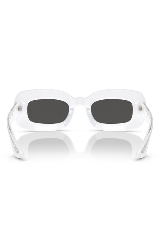 Oliver Peoples 1966c 49mm Square Sunglasses In White