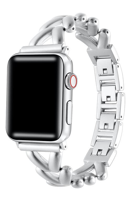 The Posh Tech Caroline Bracelet Apple Watch® Watchband In Silver