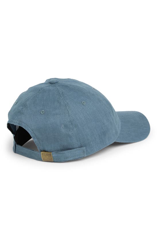 Shop Melrose And Market Linen Baseball Cap In Blue Vintage