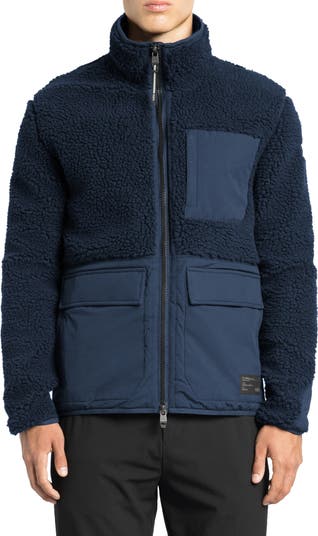 nobis Textured Fleece Water Repellent Zip-Up Jacket