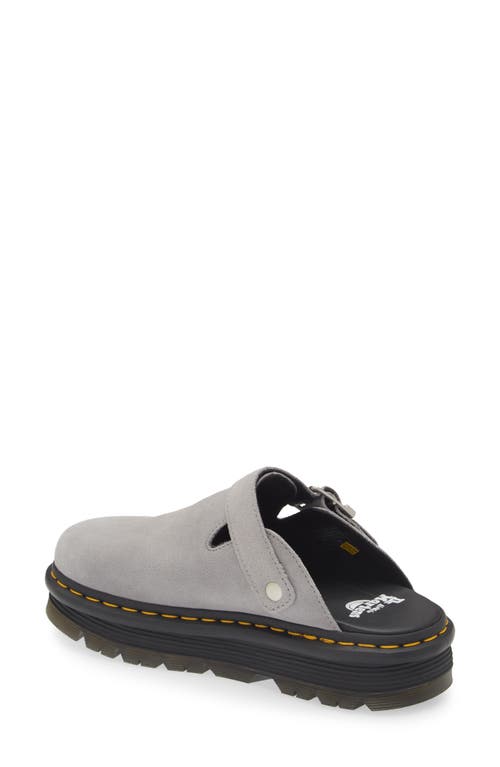 Shop Dr. Martens' Dr. Martens Zebzag Water Resistant Slingback Clog In Ultimate Grey Suede Zebzag