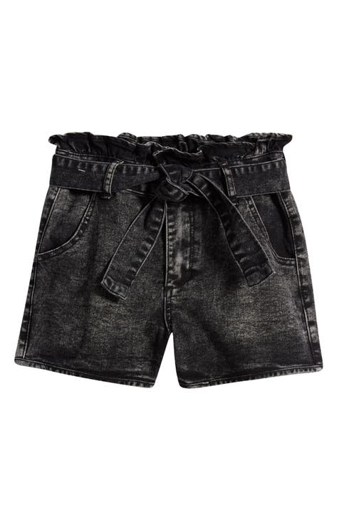 Kids' Gia Denim Paperbag Shorts (Big Kid)