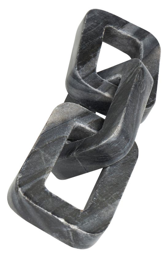 Shop Vivian Lune Home Marble Chain Sculpture In Grey